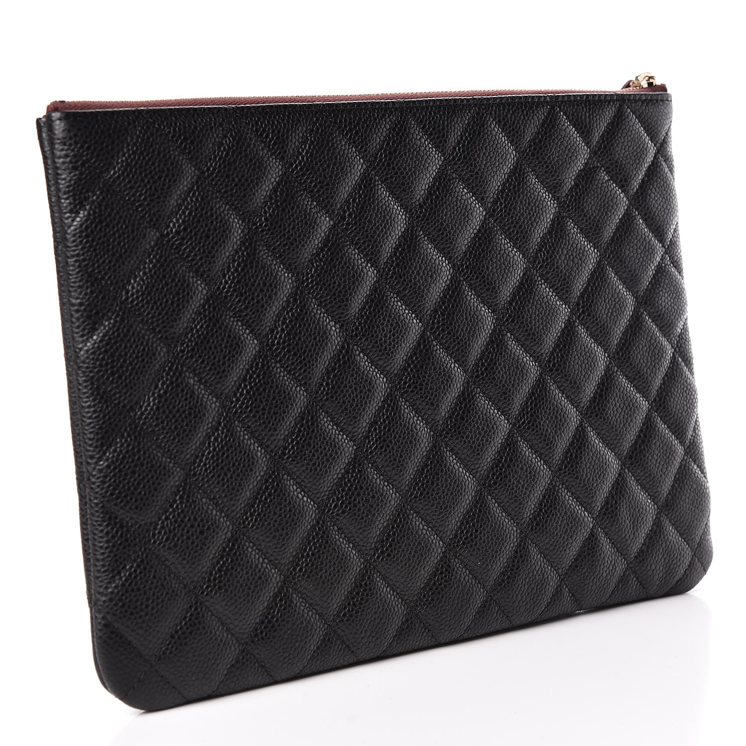 Chanel Caviar Quilted Medium Cosmetic Case Black 3 of 11
