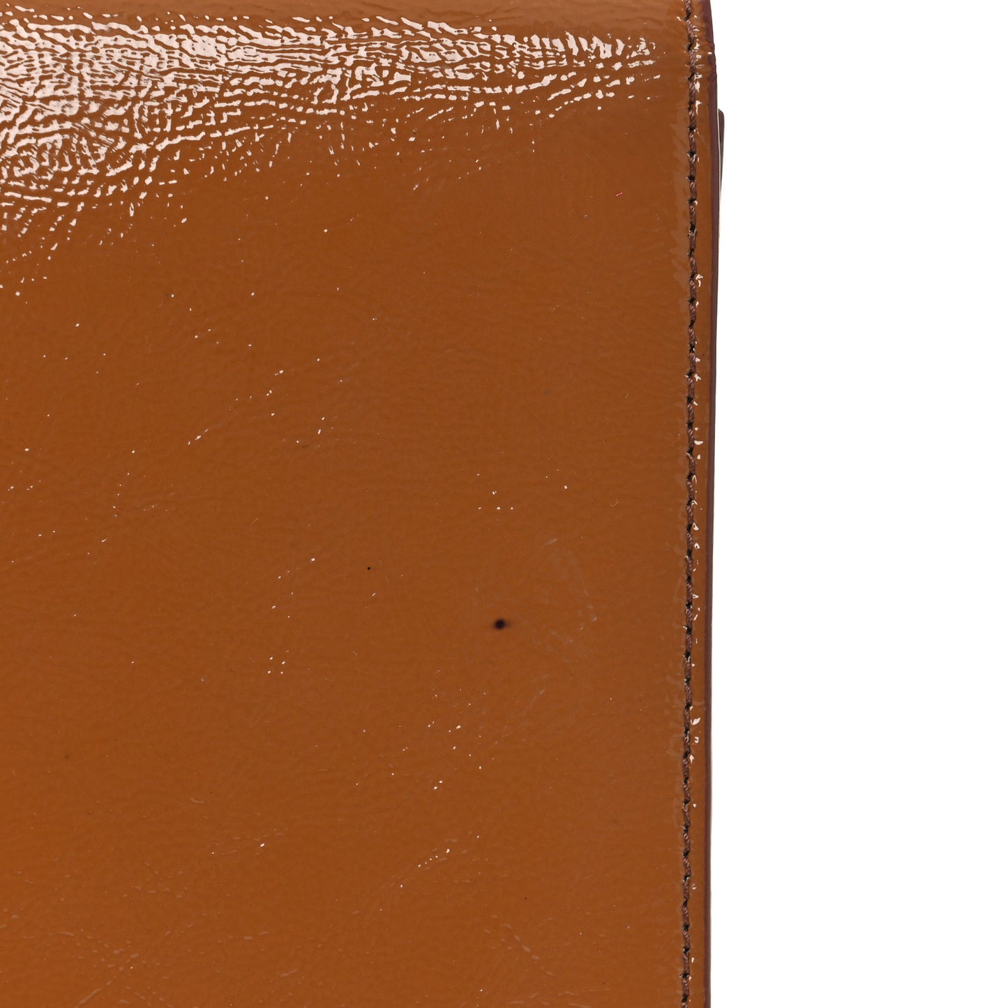 Textured Patent Calfskin Monogram Large Belle De Jour Clutch Beige