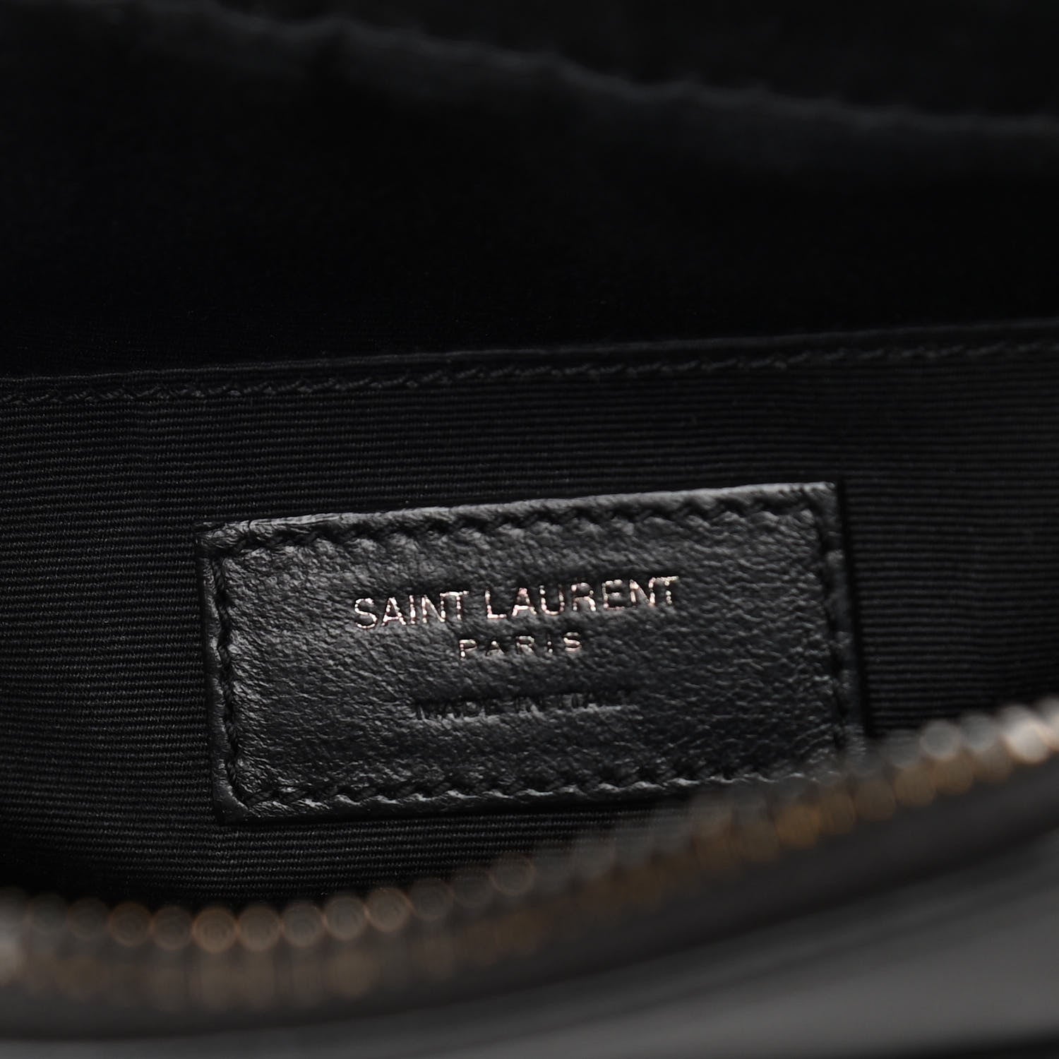 Saint Laurent Calfskin Matelasse Monogram Lou Camera Bag Black 6 of 10