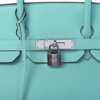 Hermes Togo Birkin 35 Bleu Atoll 11 of 48