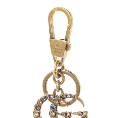 Gucci Metal Interlocking GG Crystal Key Charm Gold 3 of 4