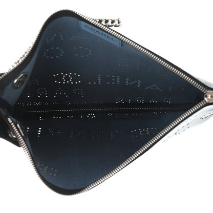 Chanel Calfskin Eyelets Clutch Black 5 of 8