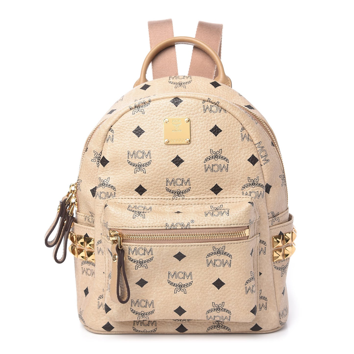 Visetos Side Stud Mini Stark Backpack Beige