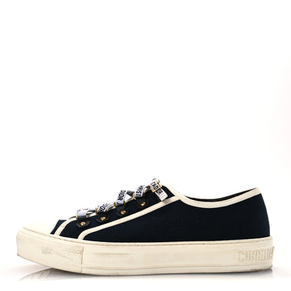 Christian Dior Canvas Womens Walk'n'Dior Low Top Sneakers 40 Navy 1 of 16