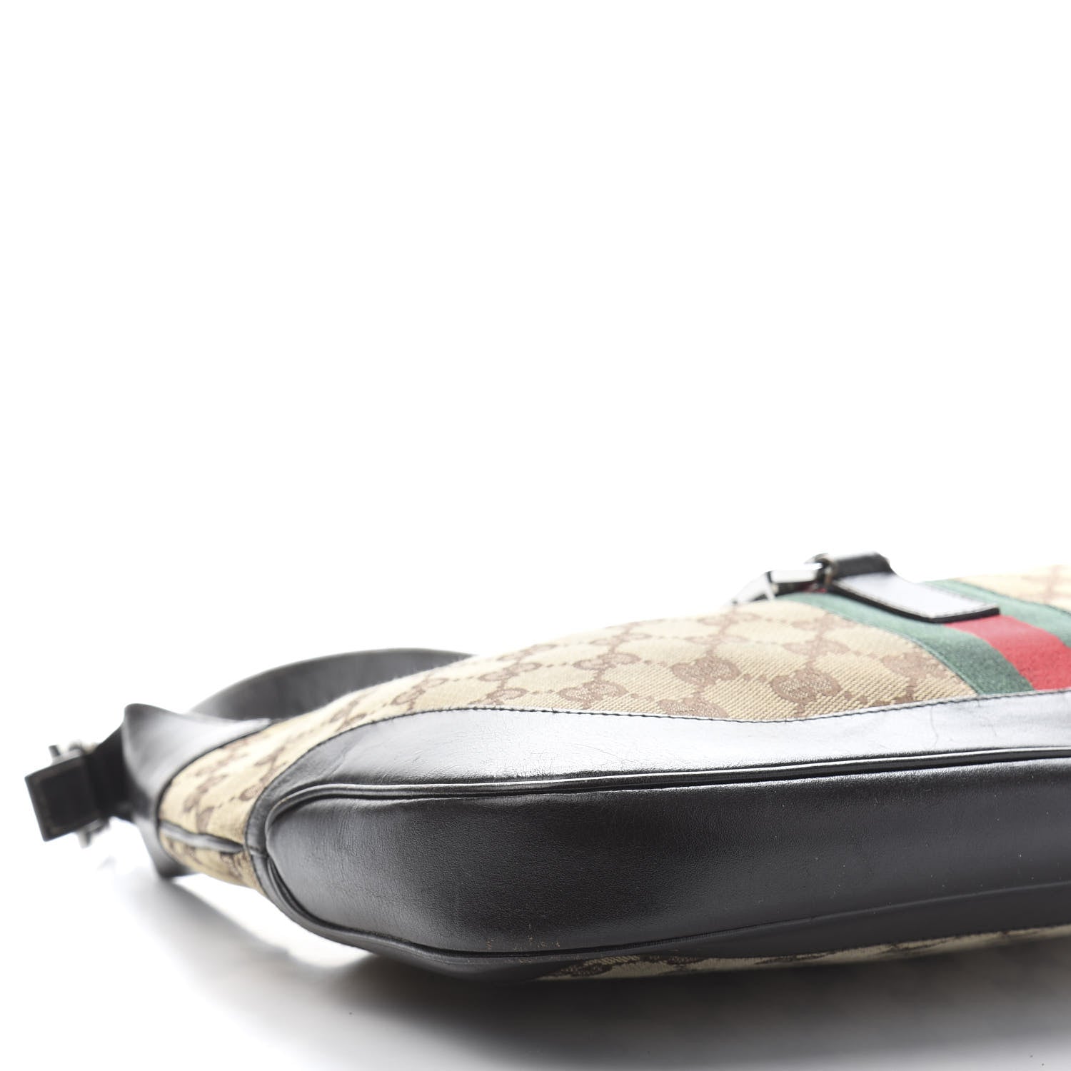 Gucci Monogram Web Jackie O Hobo Dark Brown 8 of 11