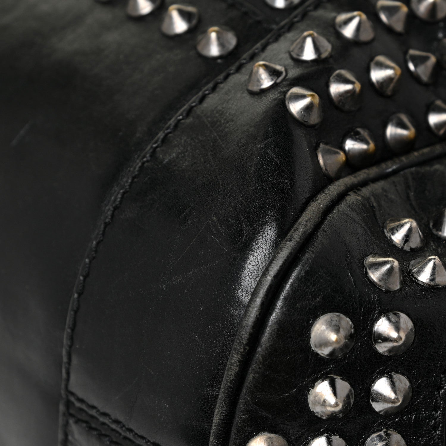 Burberry Lambskin Studded Small Edenham Satchel Black 30 of 35