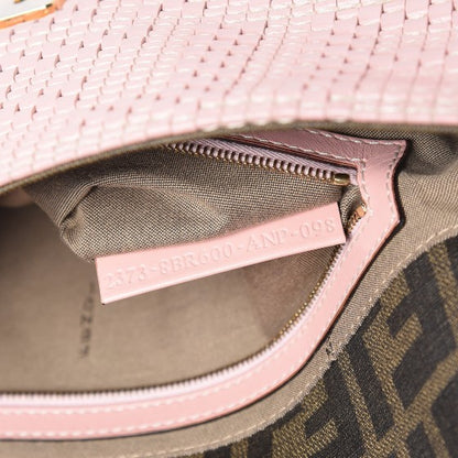 Fendi Calfskin Woven Baguette Cipria Beige Phard 7 of 12