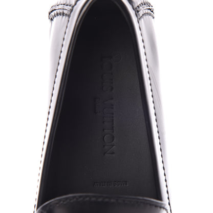 Louis Vuitton Calfskin Racetrack Moccasin Loafers 10.5 Black 7 of 8