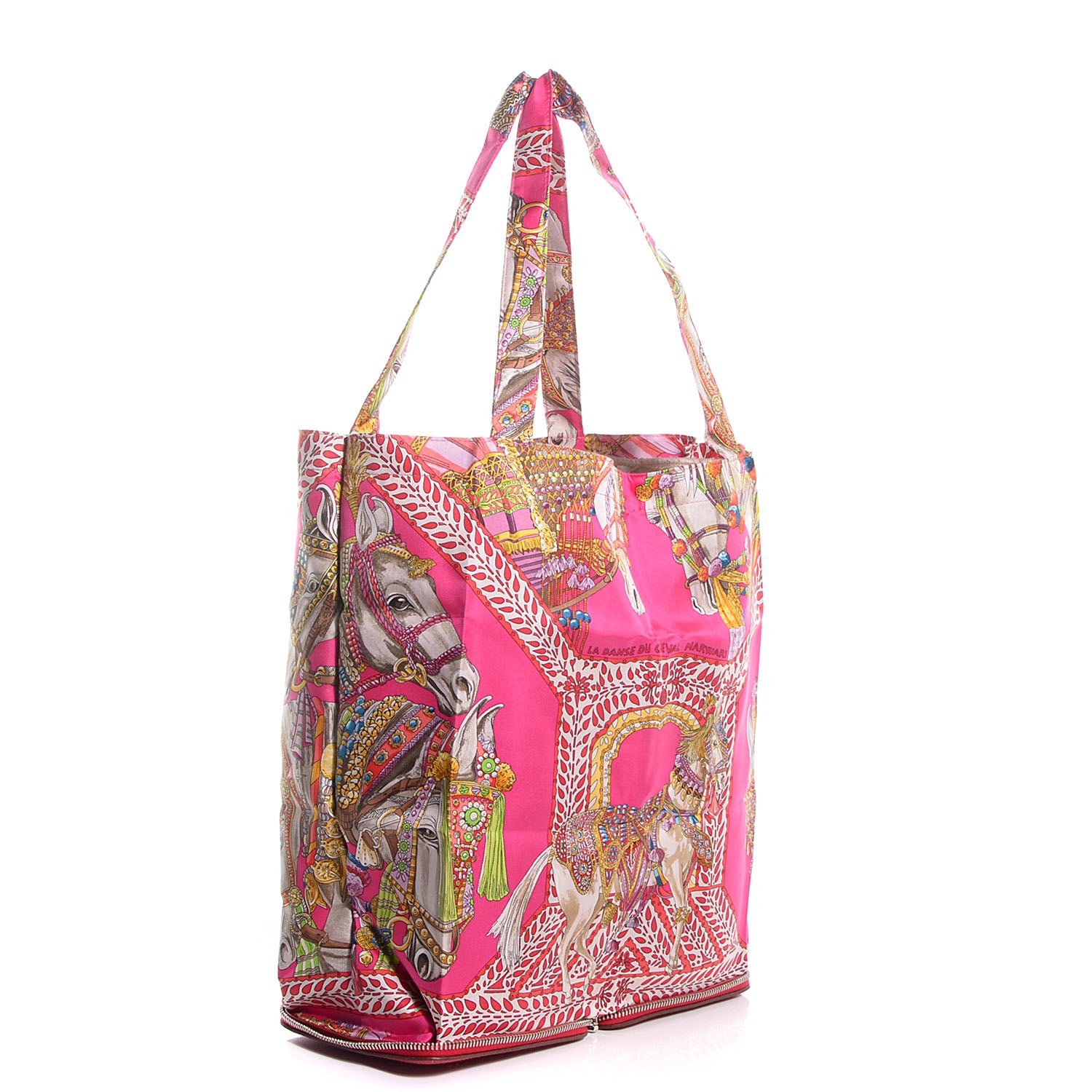 Hermes Silky Pop La Danse du Cheval Marwari Shopper Tote 6 of 13