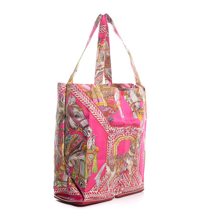 Hermes Silky Pop La Danse du Cheval Marwari Shopper Tote 6 of 13