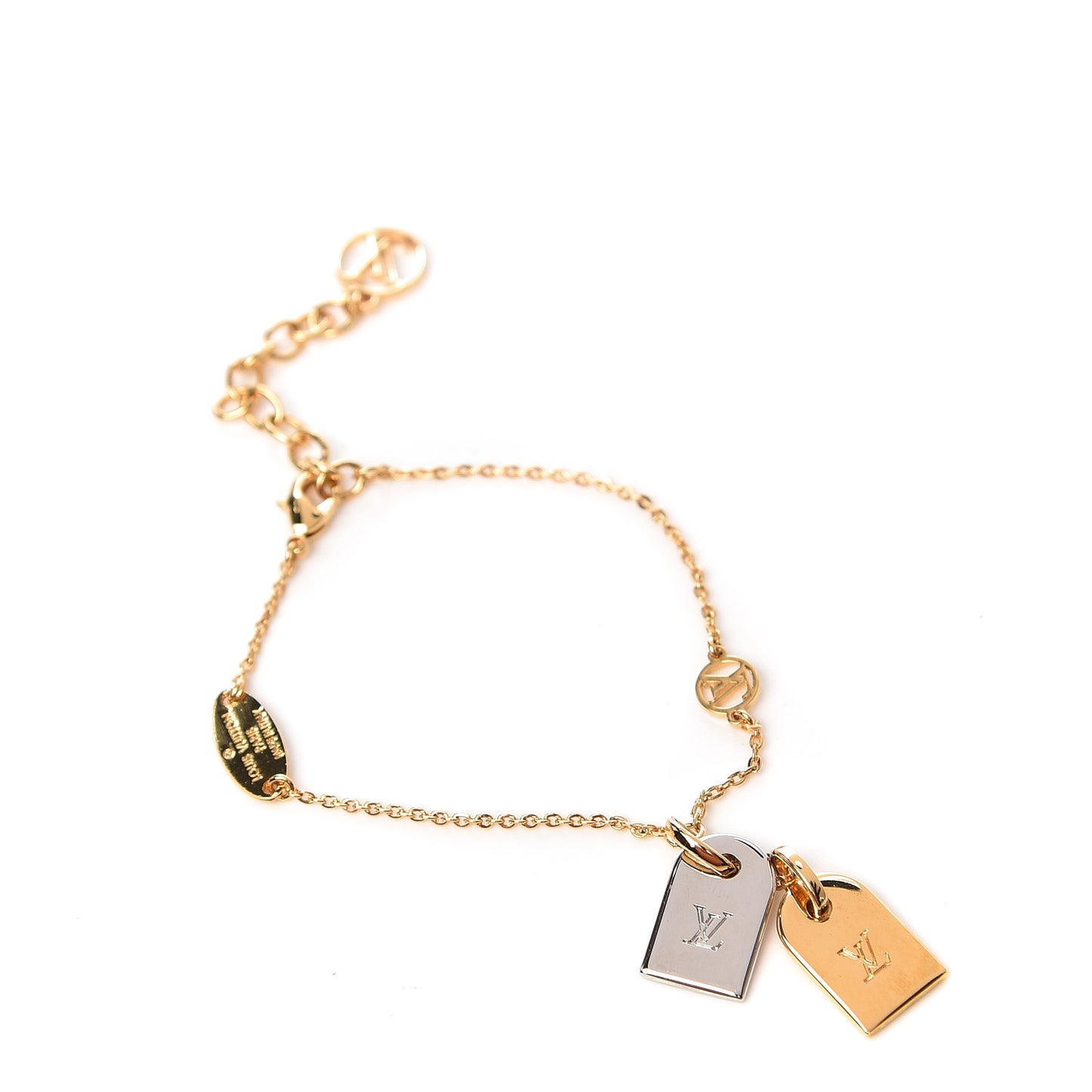 Brass Nanogram Bracelet Silver Gold