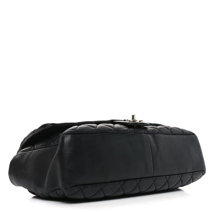 Chanel Lambskin Quilted Jumbo Coco Rain Flap Black 4 of 10