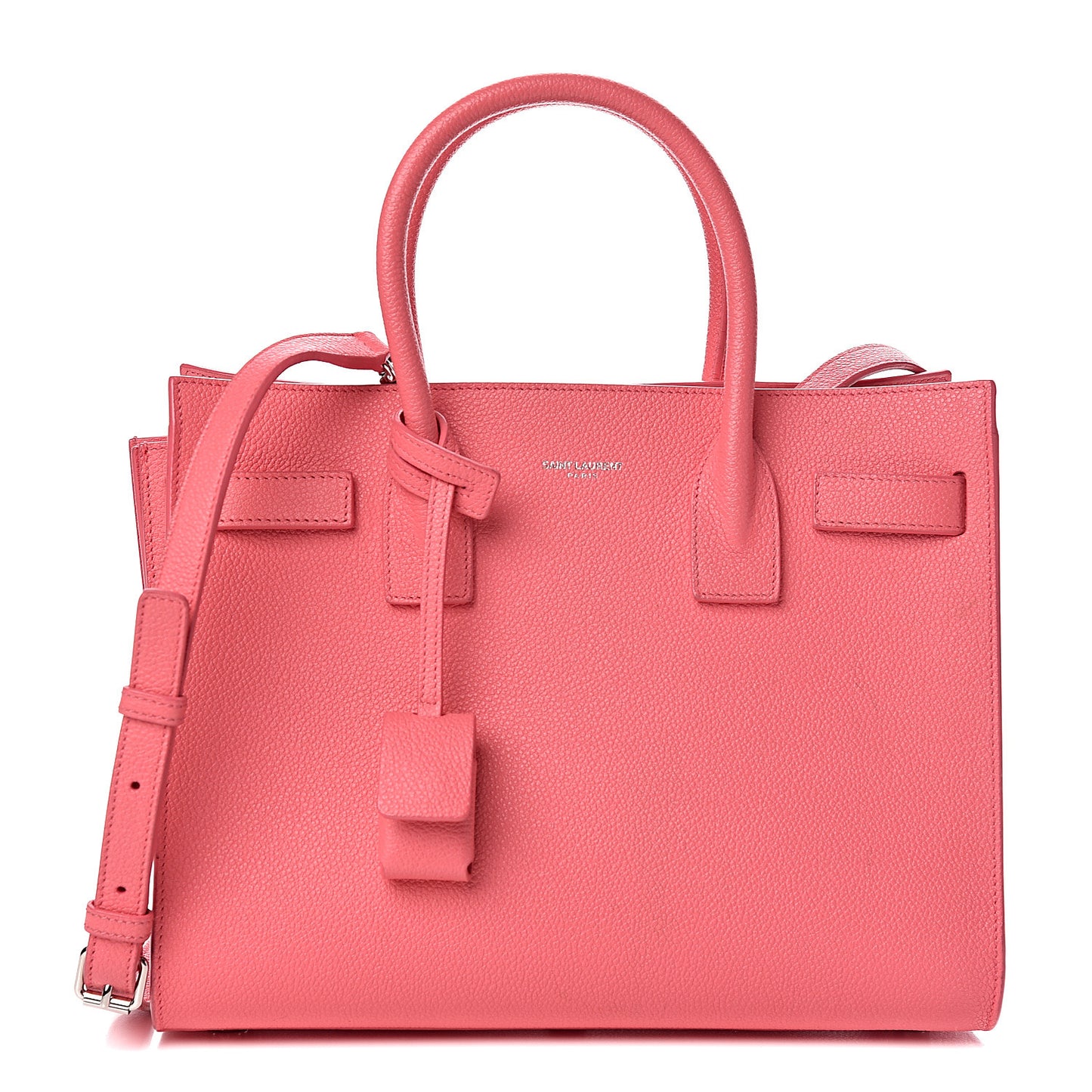 Grained Calfskin Baby Sac De Jour Rose Clair