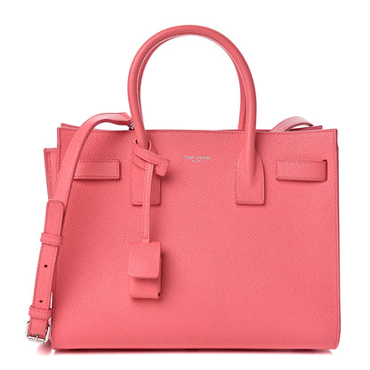 Saint Laurent Grained Calfskin Baby Sac De Jour Rose Clair 1 of 16