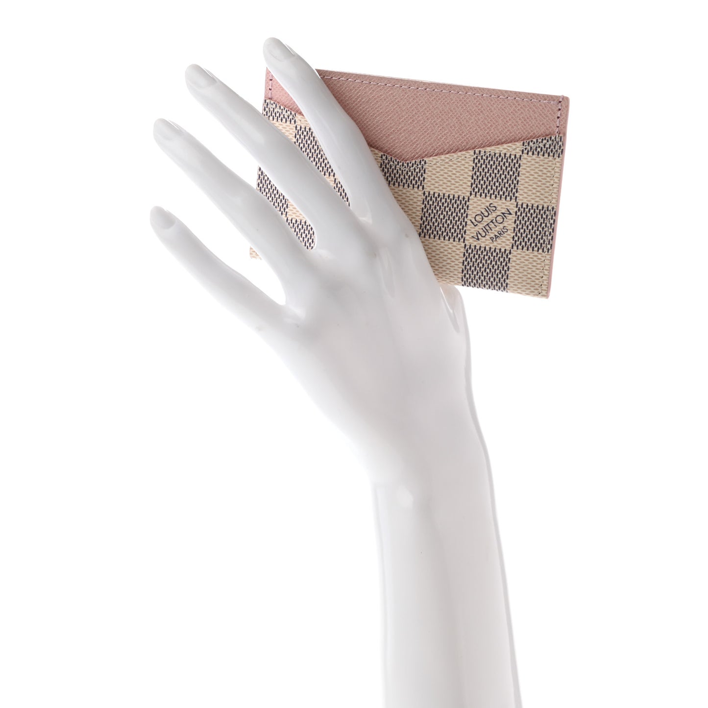 Damier Azur Daily Card Holder Rose Ballerine