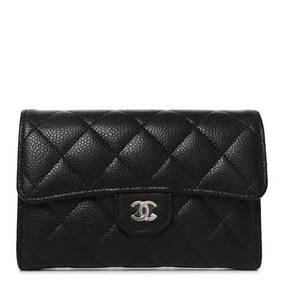 Chanel Caviar Quilted Medium Flap Wallet Black 1 of 9