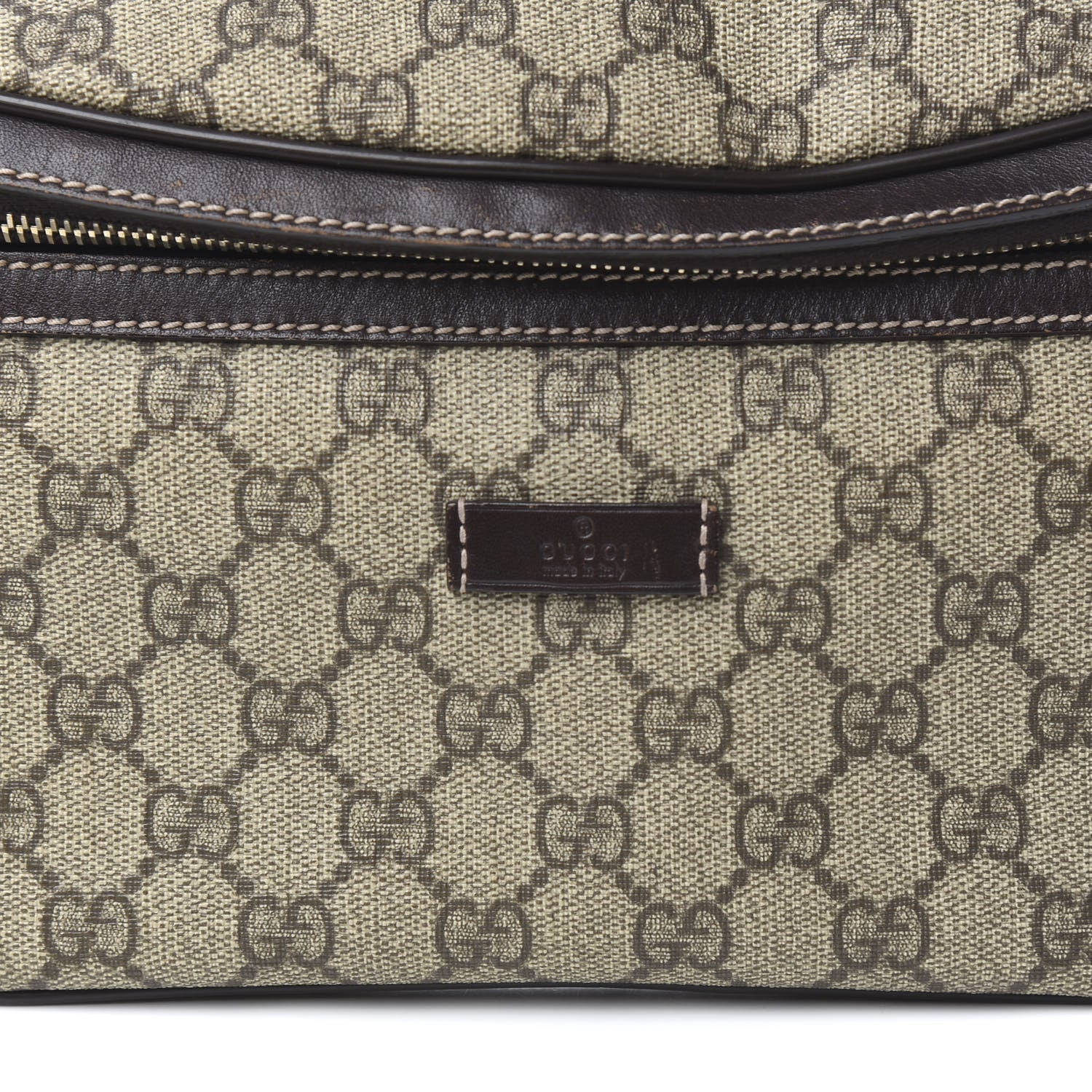 Gucci GG Supreme Monogram Belt Bag Dark Brown 10 of 10