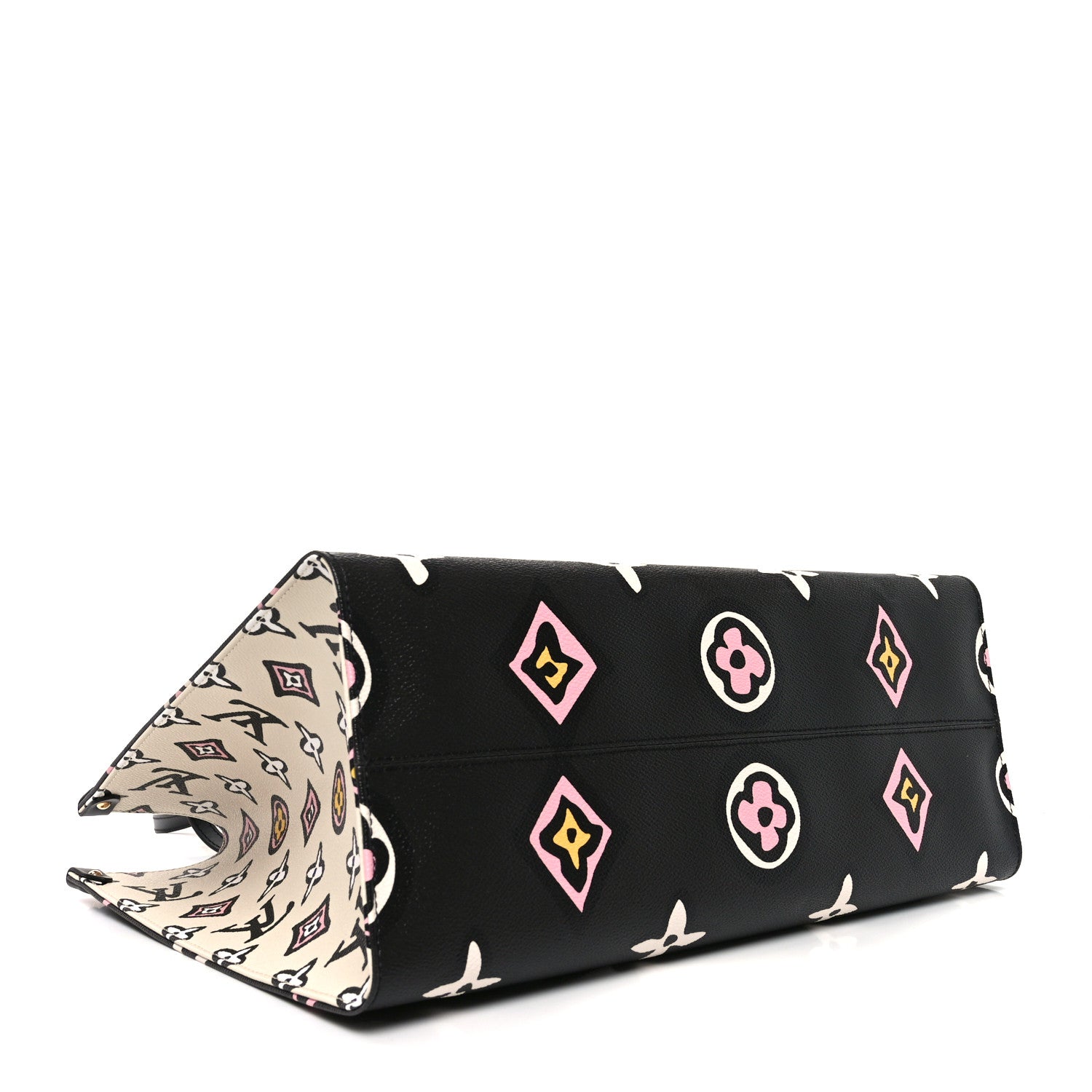 Louis Vuitton Monogram Giant Wild At Heart Onthego GM Black 4 of 9