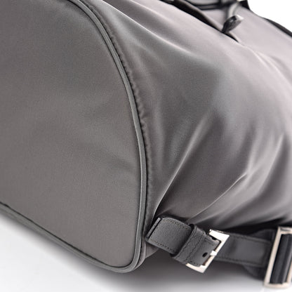 Prada Nylon Vela Medium Cinch Backpack Ardesia 6 of 9