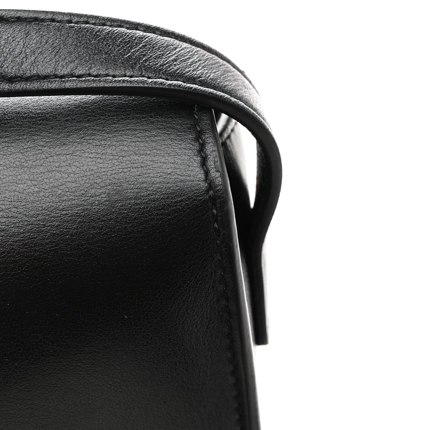 Celine Smooth Calfskin Cuir Triomphe Folco Crossbody Bag Black