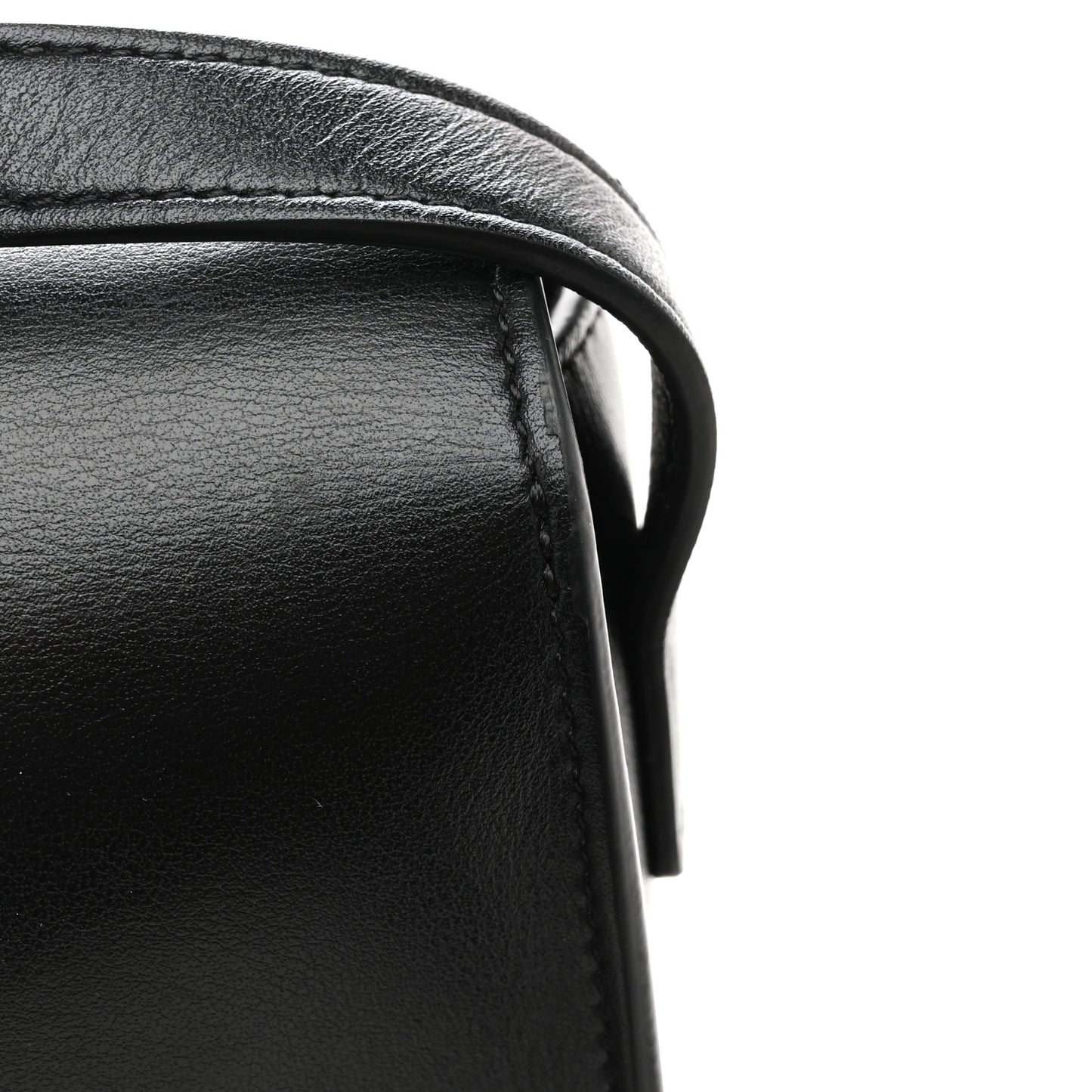 Smooth Calfskin Cuir Triomphe Folco Crossbody Bag Black