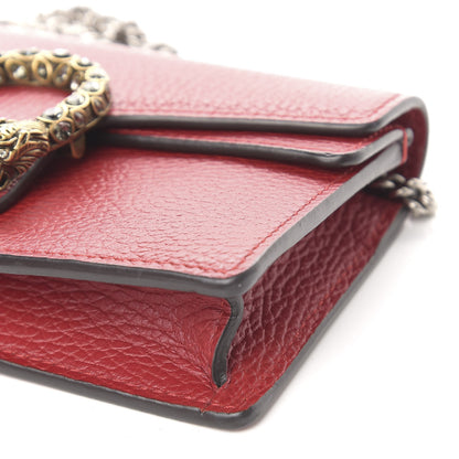 Gucci Calfskin Super Mini Dionysus Shoulder Bag Hibiscus Red 8 of 10