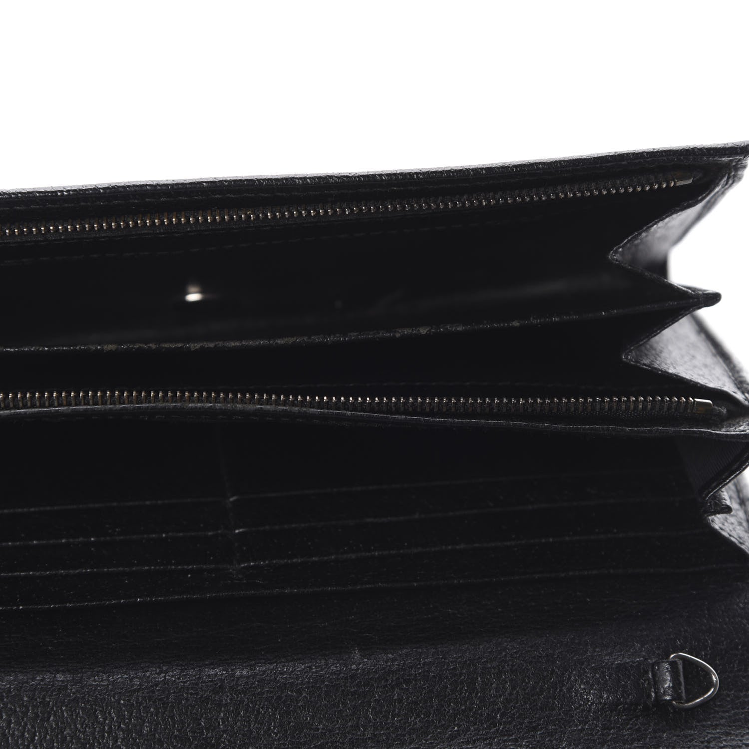 Gucci Monogram Metal Bar Chain Wallet Black 5 of 8