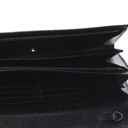 Gucci Monogram Metal Bar Chain Wallet Black 5 of 8