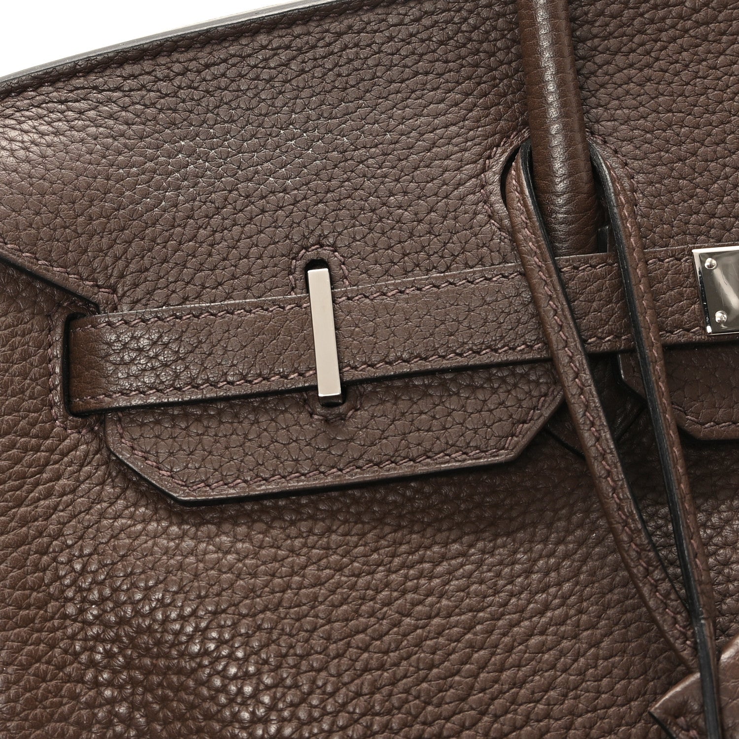 Hermes Taurillon Clemence Birkin 35 Cafe 11 of 12