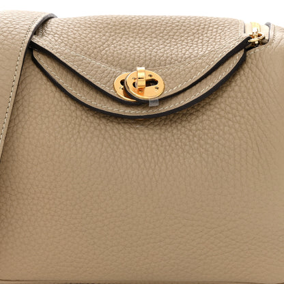 Hermes Taurillon Clemence Mini Lindy 20 Trench 7 of 9