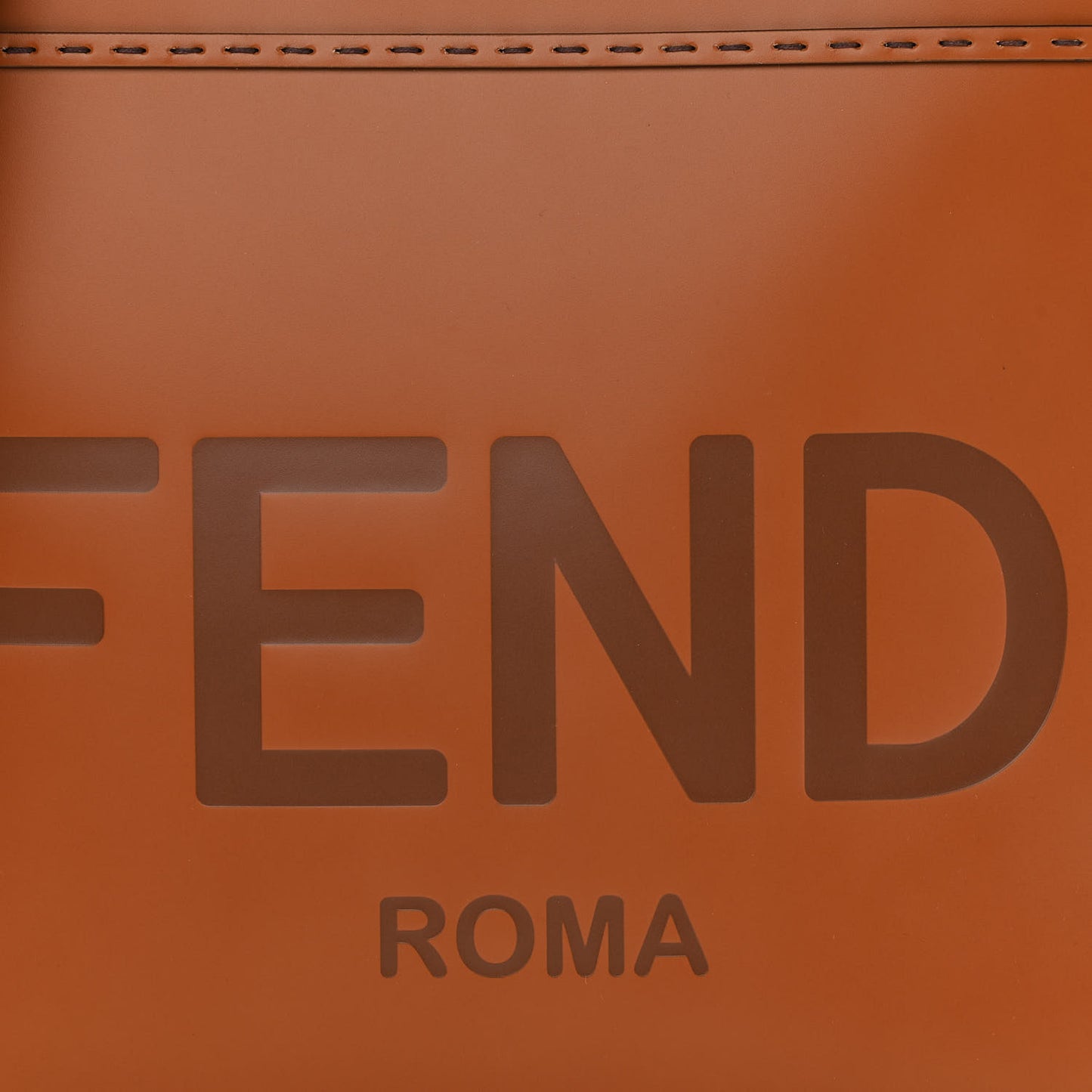 Vitello King Plexiglass Medium Fendi Sunshine Shopper Tote Cuoio