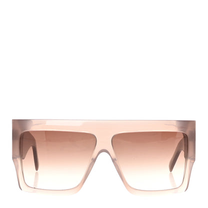 Celine Acetate Flat Top Rectangular Sunglasses CL40092I Shiny Milky Hazelnut 2 of 8