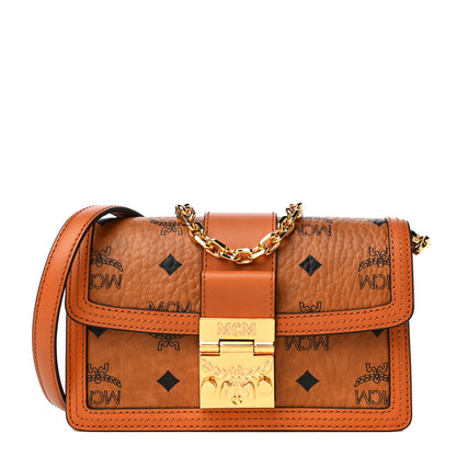 MCM Visetos Mini Gretl Crossbody Cognac 1 of 10