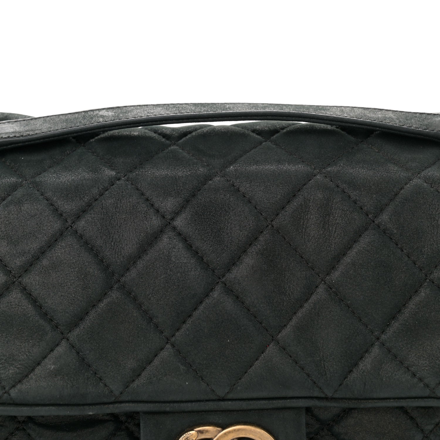 Chanel Iridescent Calfskin Quilted Large Shiva Flap Black 8 of 13