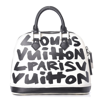 Louis Vuitton Graffiti Alma MM Black 1 of 11