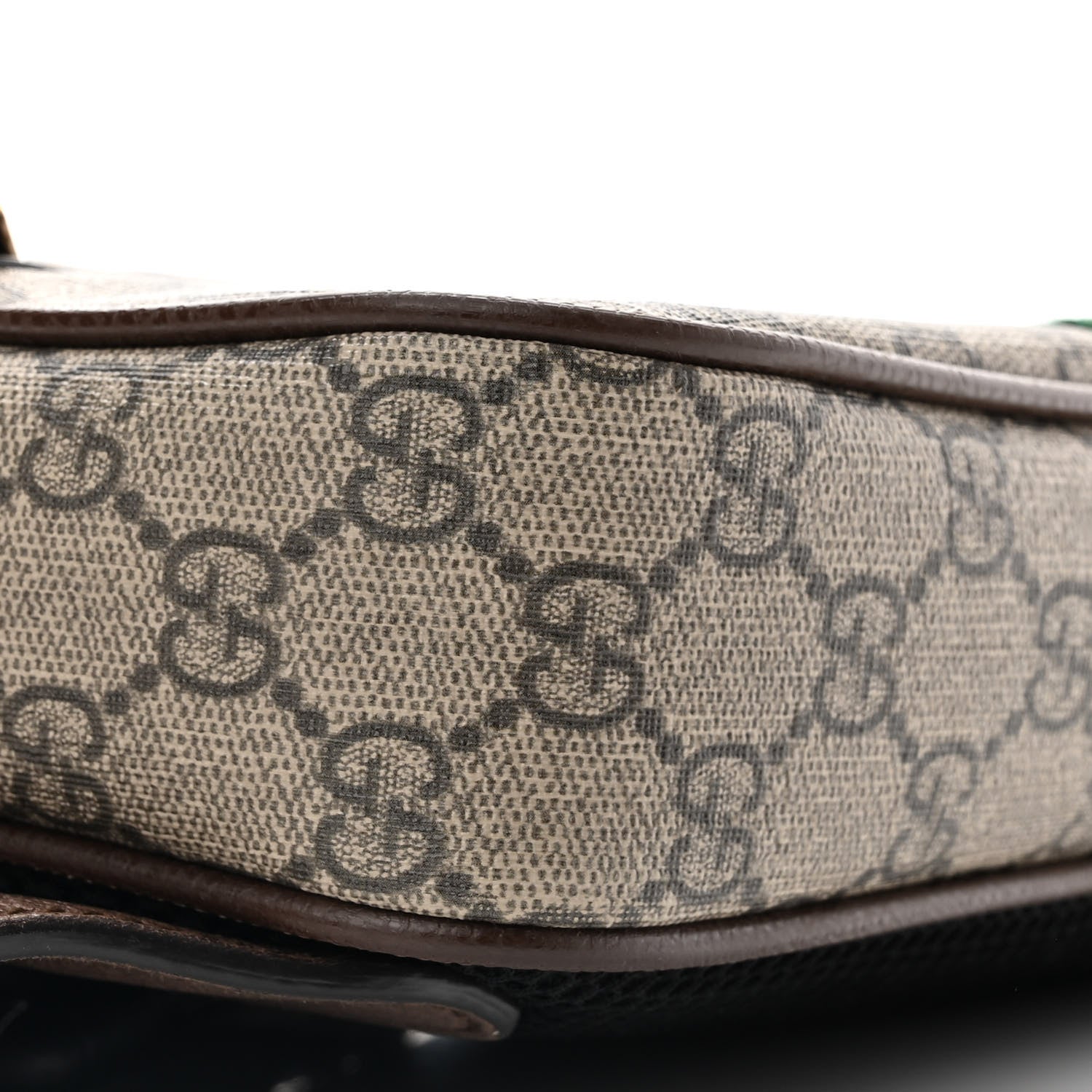 Gucci Soft GG Supreme Monogram Medium Ophidia Belt Bag Dark Brown 9 of 11