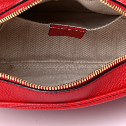 Gucci Pebbled Calfskin Small Soho Disco Bag Tabasco Red 5 of 5