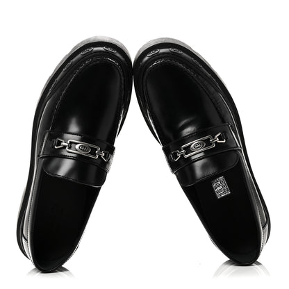 Gucci Sherlin Millennial Ribot Mens Platform Loafers 10 Black 2 of 9