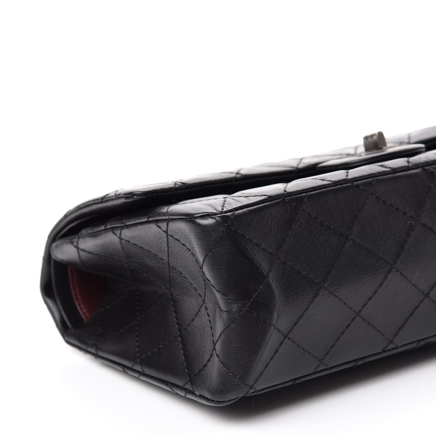 Aged Calfskin Quilted 2.55 Reissue 226 Flap Black