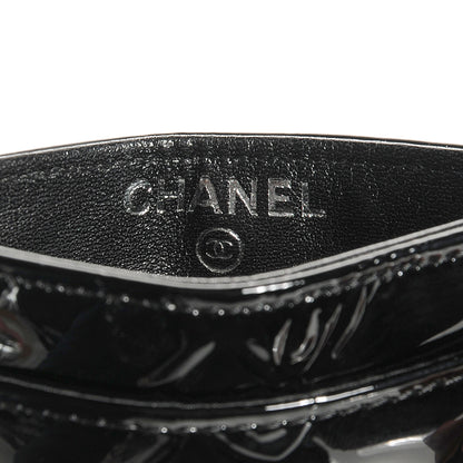 Chanel Patent Lucky Symbols Card Holder Case Black 7 of 9