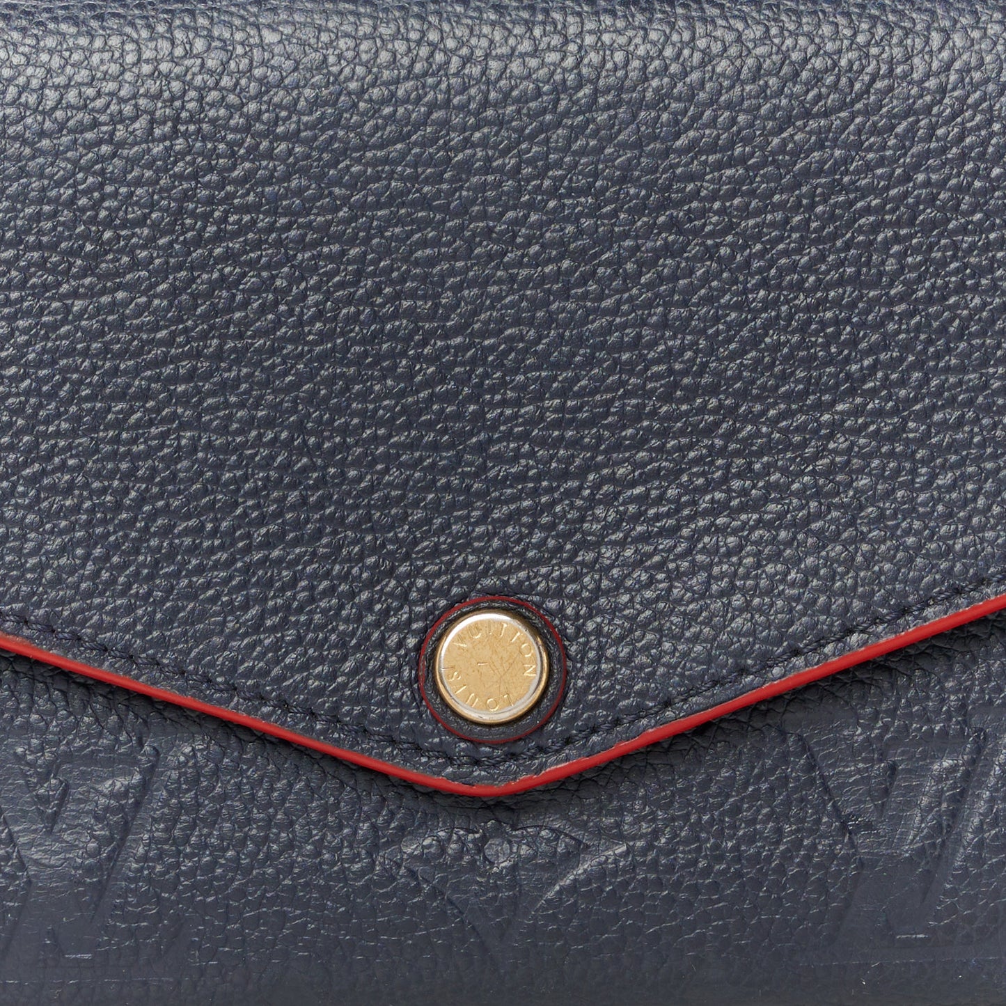 Empreinte Sarah Wallet NM Marine Rouge