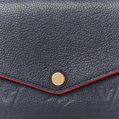 Louis Vuitton Empreinte Sarah Wallet NM Marine Rouge 8 of 8