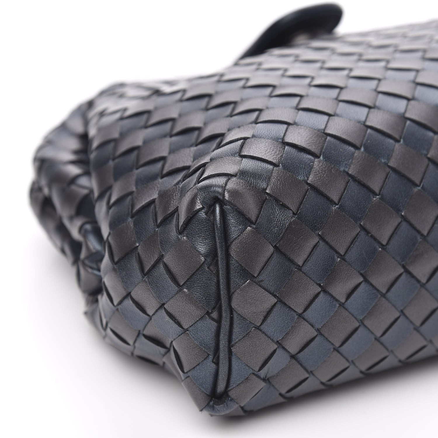 Bottega Veneta Metallic Nappa Intrecciato The Lauren 1980 Clutch Quetsche Antique Silver 9 of 10