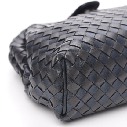 Bottega Veneta Metallic Nappa Intrecciato The Lauren 1980 Clutch Quetsche Antique Silver 9 of 10
