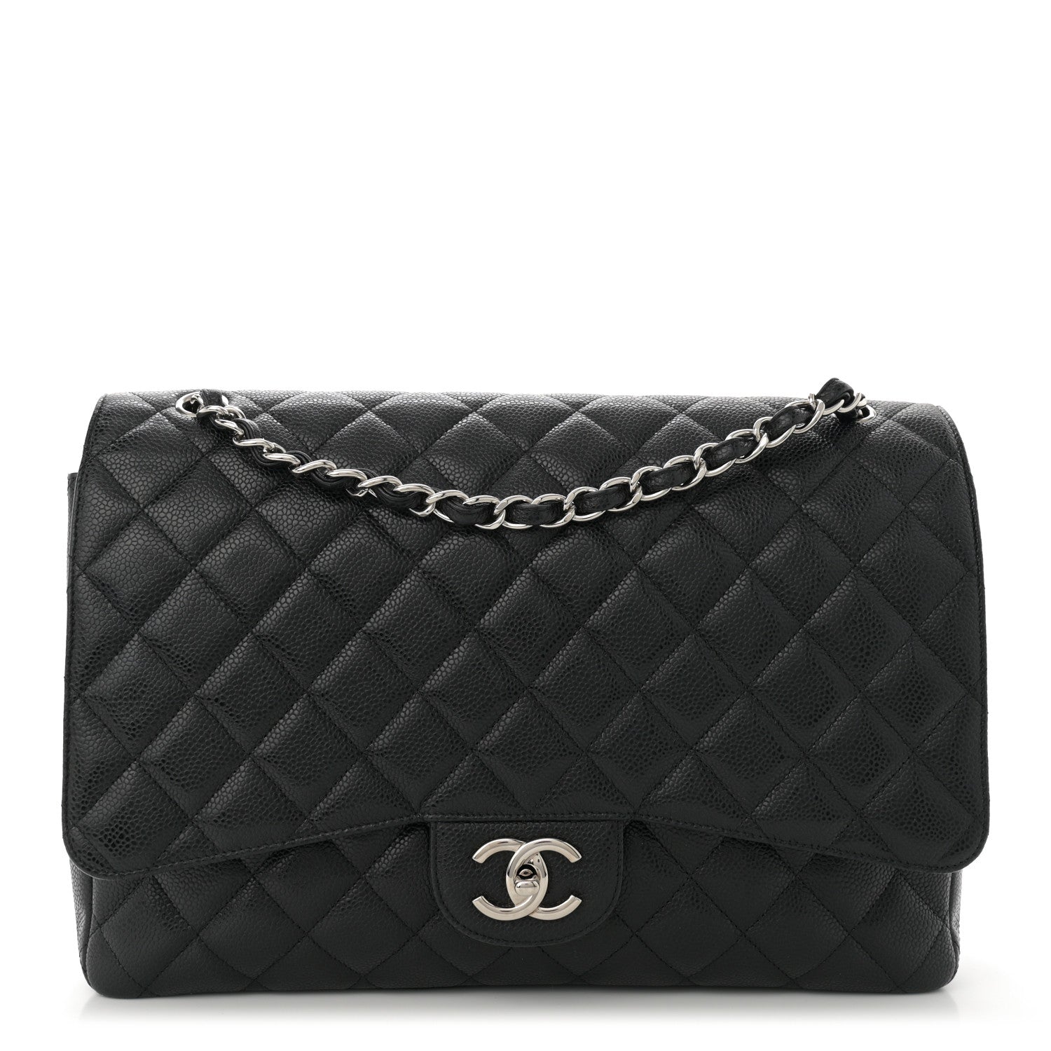 Chanel Caviar Quilted Maxi Double Flap Black 1 of 13