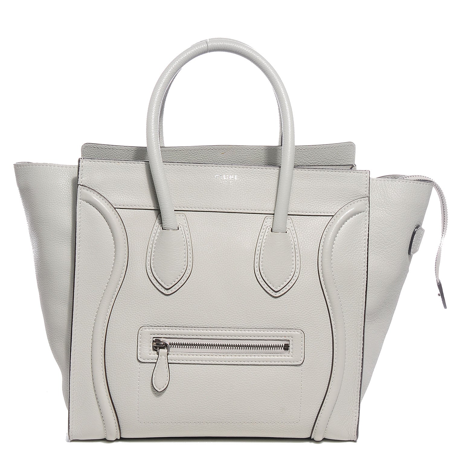 Celine Drummed Calfskin Mini Luggage Lune 1 of 8