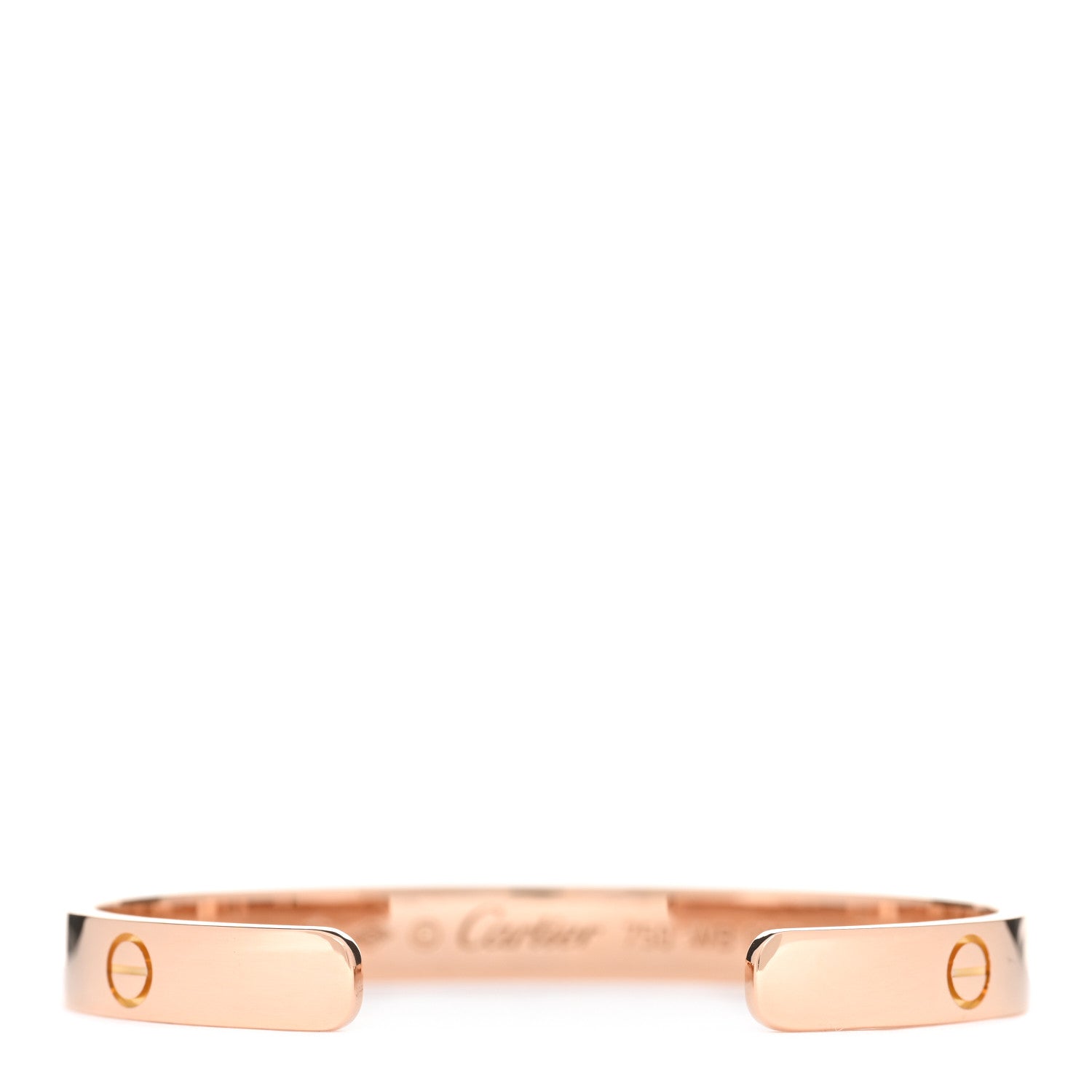 Cartier 18K Pink Gold LOVE Cuff Bracelet 16 2 of 3