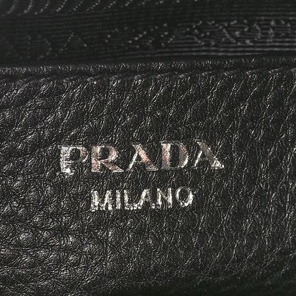 Prada Vitello Daino Bowling Bag Black 6 of 9