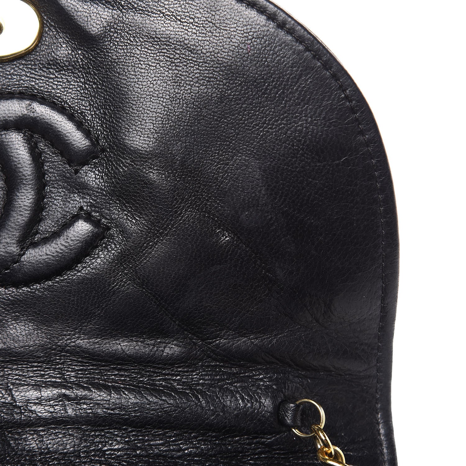 Chanel Lambskin Quilted Small Tassel Flap Black 15 of 16