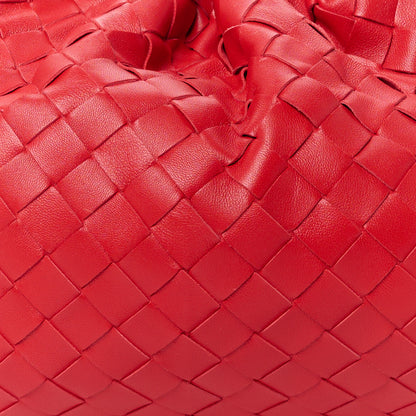 Bottega Veneta Nappa Maxi Intrecciato The Pouch Oversized Clutch Bright Red 9 of 11